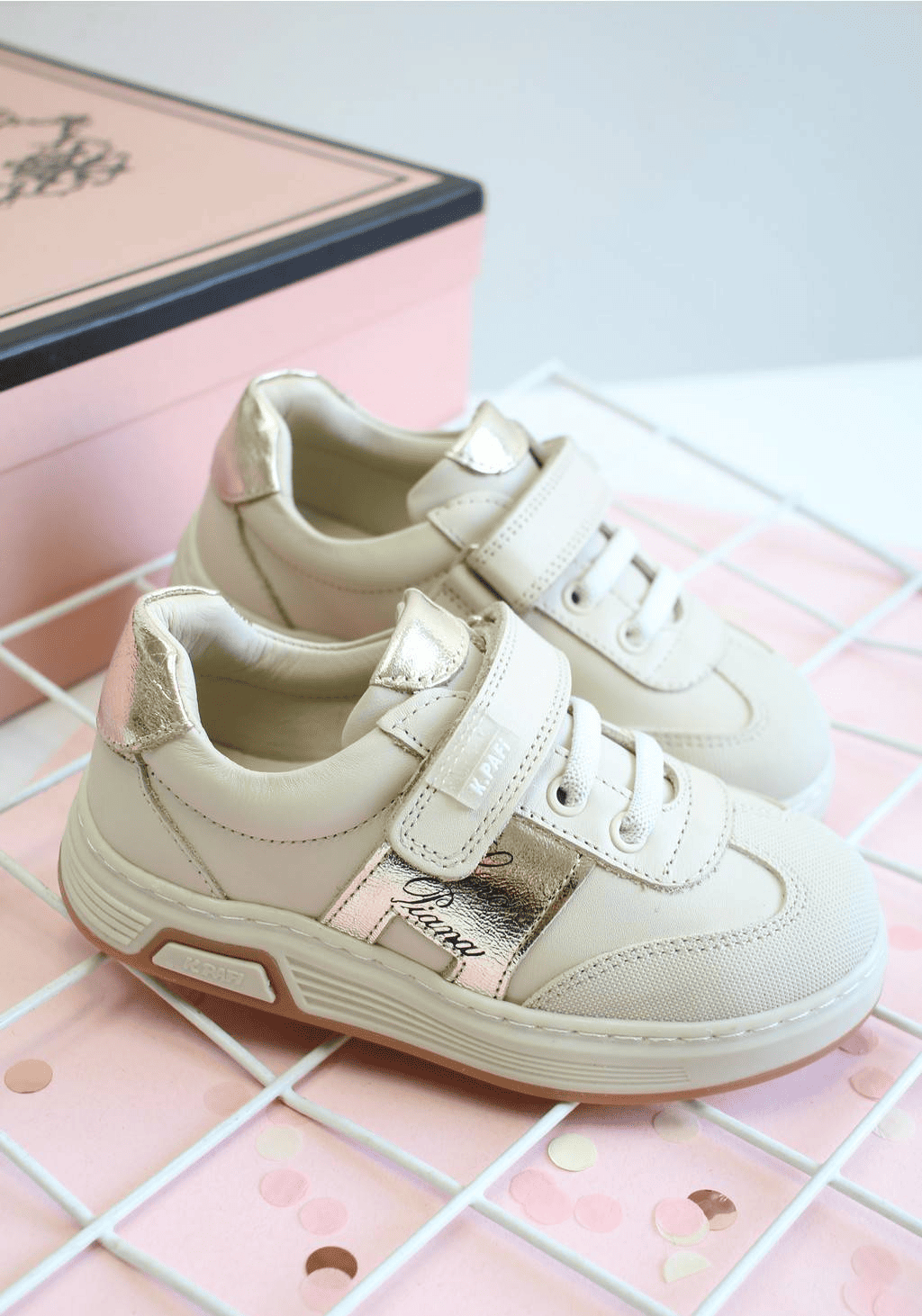 Кроссовки для девочки Kemal Pafi КР26-900 40Bebe AYK900000112 19,5 см р. 30 Бежевый (5341387719)