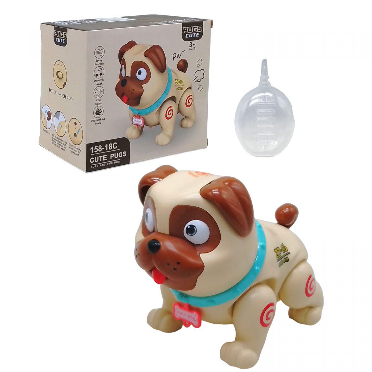 Интерактивная игрушка Cute Pugs Собака музыкальная Коричневый (238158)
