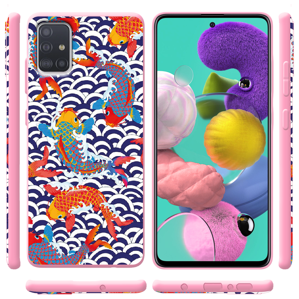 Чохол Boxface Samsung A515 Galaxy A51 Koi Fish Рожевий силікон (38808-up2477-41817) - фото 2