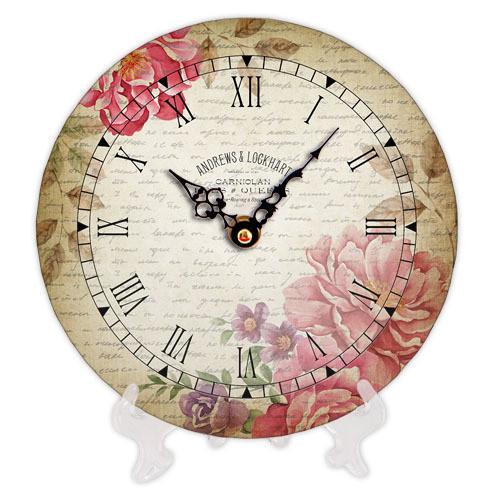 Часы настенные круглые Presentville Flowers 18 см (CH18 F 15S026)