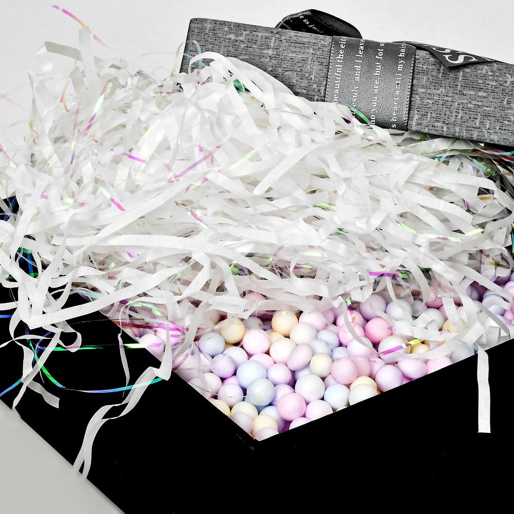 Декоративный пенопластовый наполнитель и бумага для подарочных коробок 40 г Разноцветный (22091879) - фото 2 Декоративный пенопластовый наполнитель и бумага для подарочных коробок 40 г Разноцветный (22091879) - фото 2