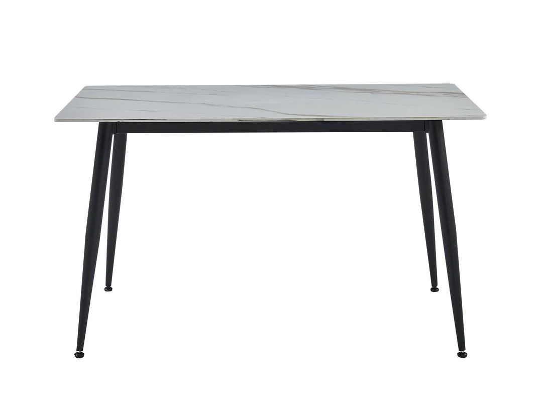 Стіл для кухні Intarsio SABA CERAMIC 130x70 см Білий глянець/Чорний (SABAWH) - фото 4 Стіл для кухні Intarsio SABA CERAMIC 130x70 см Білий глянець/Чорний (SABAWH) - фото 4