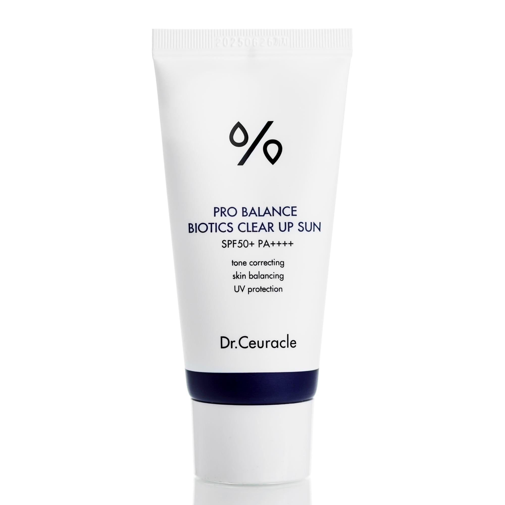 Крем солнцезащитный осветляющий с пробиотиками SPF50+/PA++++ Dr.Ceuracle Pro Balance Biotics Clear Up Sun SPF 50+ PA++++ 50 мл