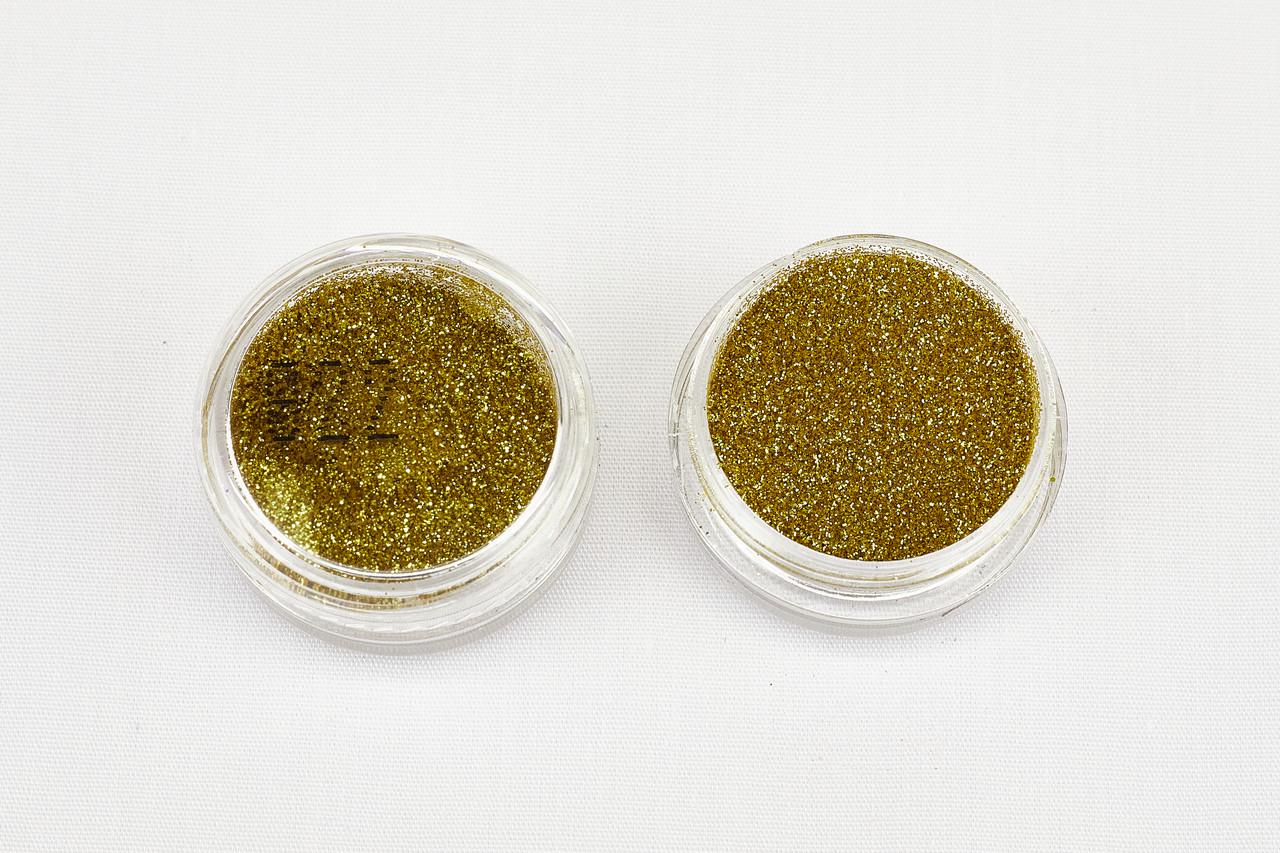 Глітер 822 0,1 мм 1/256 2 мл Золотий (078221) - фото 2 Глітер 822 0,1 мм 1/256 2 мл Золотий (078221) - фото 2