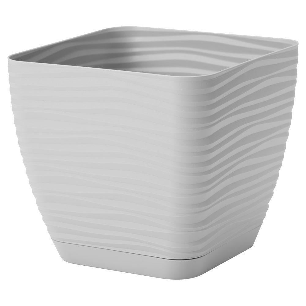Горшок для цветов Form-Plastic Sahara mini kwadro-17 3 л Серый (3630-055)