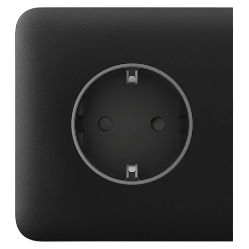 Фронтальна панель Ajax SideCover basic type F для вбудованої розетки Black (31022149)