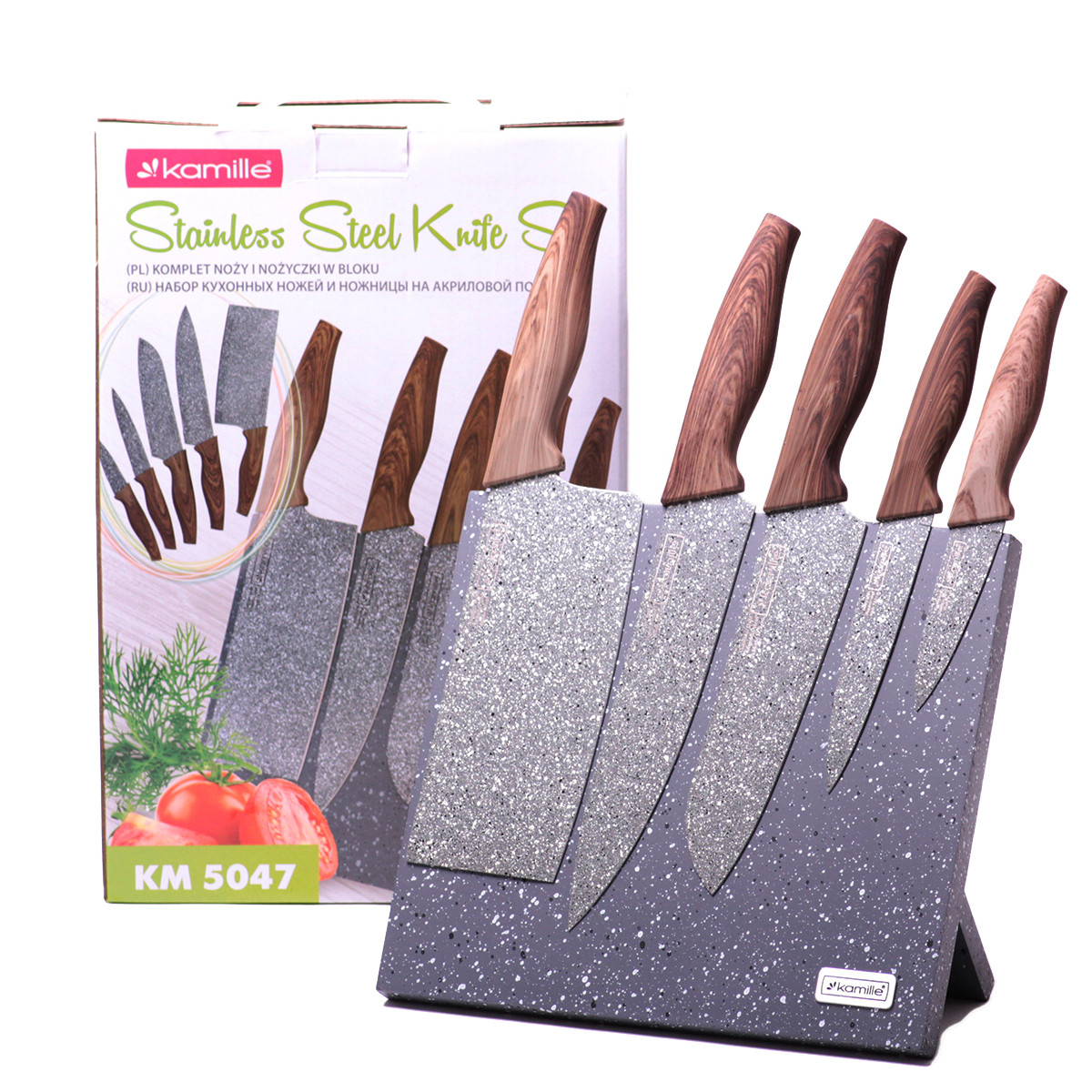 Набор ножей Kamille 6 пр. KM-5047