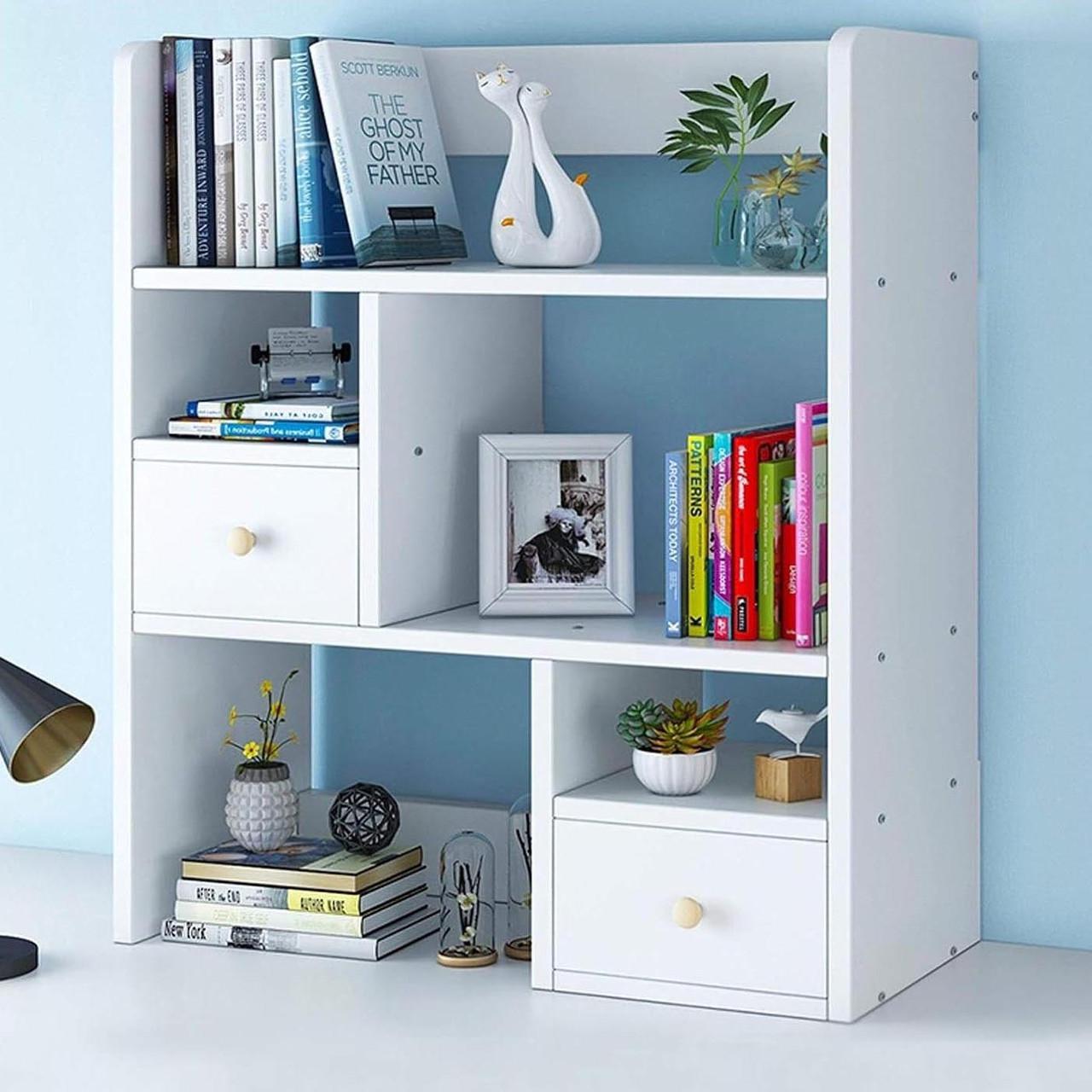 Полка-надстройка настольная из дерева Лиора зефир (АКД-017720)