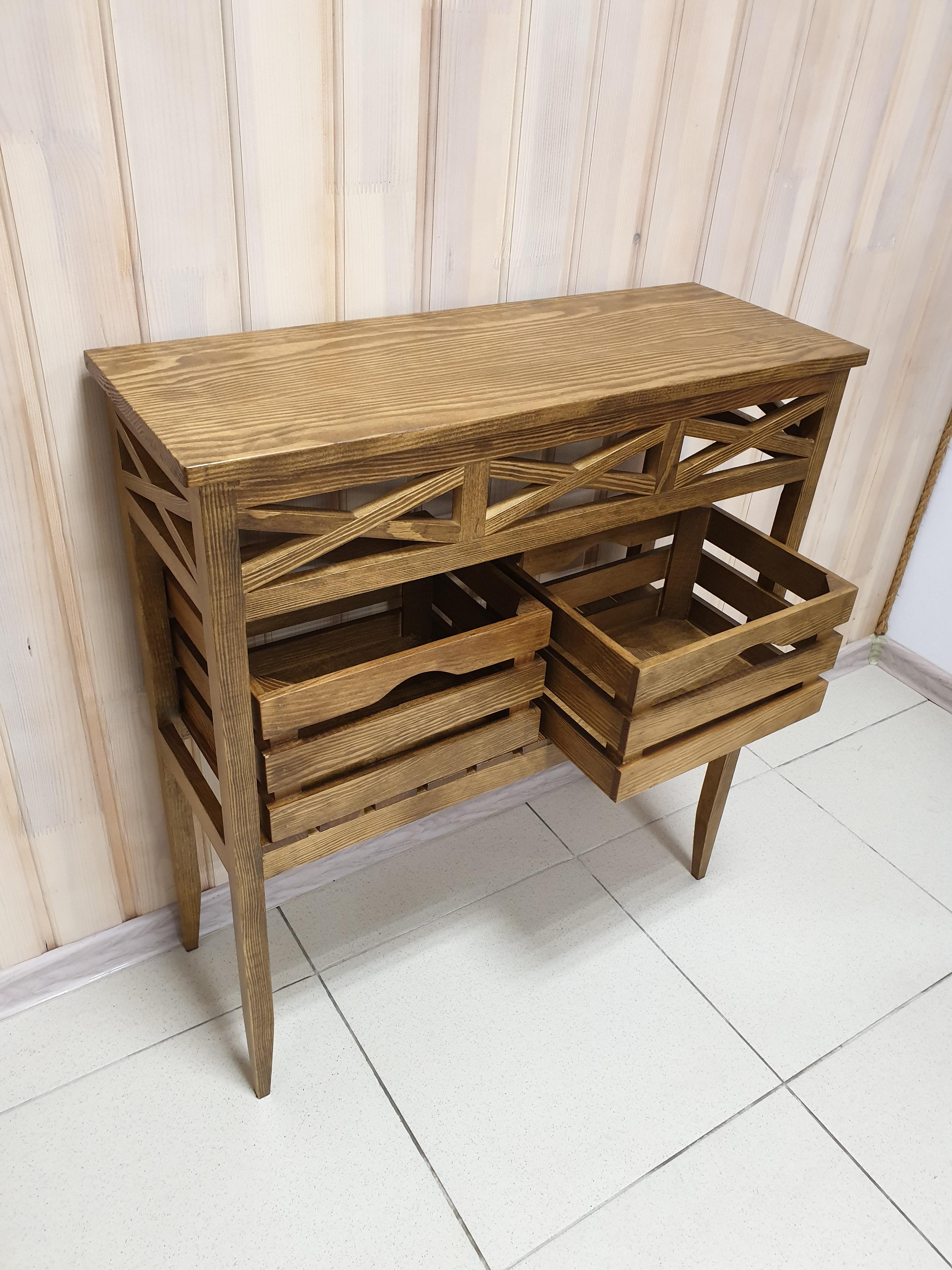 Консольний столик Древоделя Версаль 2 77х70х26 см Горіх (71303) - фото 3 Консольний столик Древоделя Версаль 2 77х70х26 см Горіх (71303) - фото 3