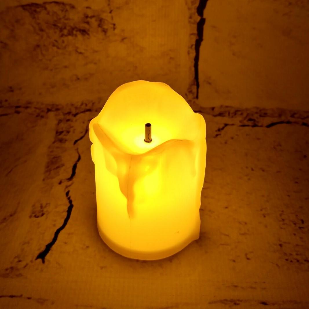 Свічка LED електронна 3,5х5 см Жовтий (17-4-2) - фото 2 Свічка LED електронна 3,5х5 см Жовтий (17-4-2) - фото 2