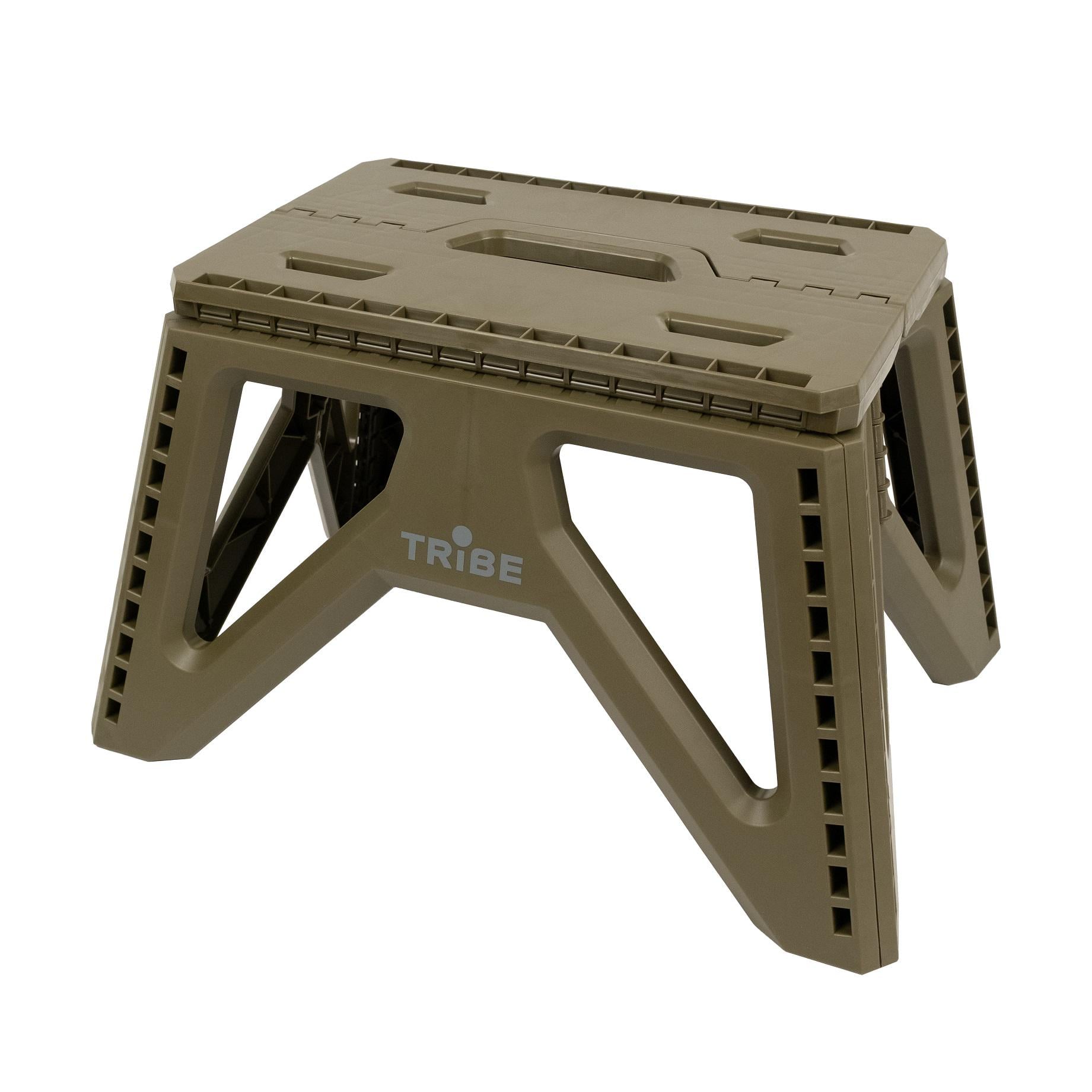 Табурет туристический пластиковый складной Tribe Camp Chair Low (T-EF-0001-olive)