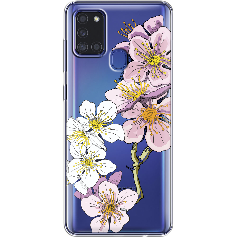 Чохол Boxface Samsung A217 Galaxy A21s Cherry Blossom Прозорий силікон (40006-cc4-40006)