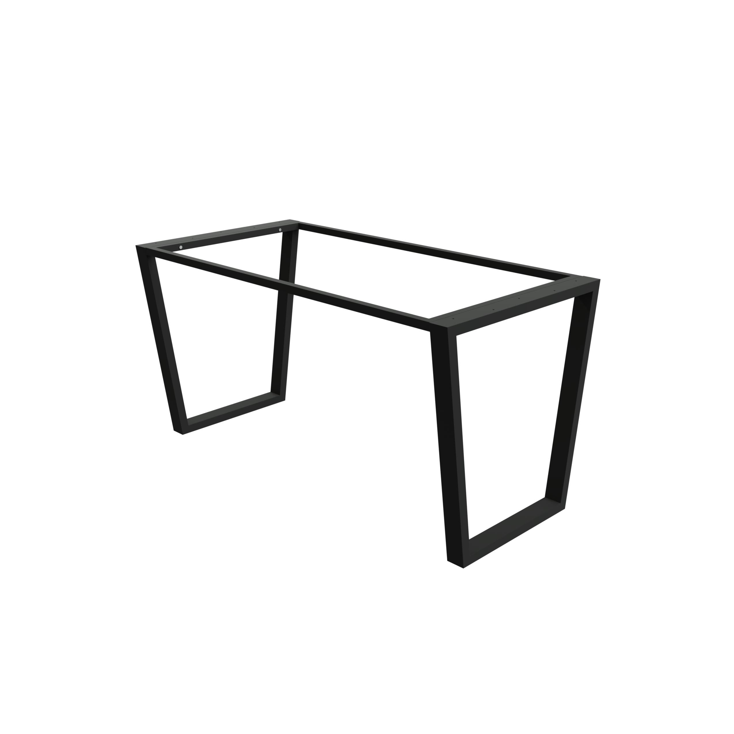 Каркас для стола Lofty Company Трапеция Серия 33 металлический ширина 1400х700х500 мм Черный
