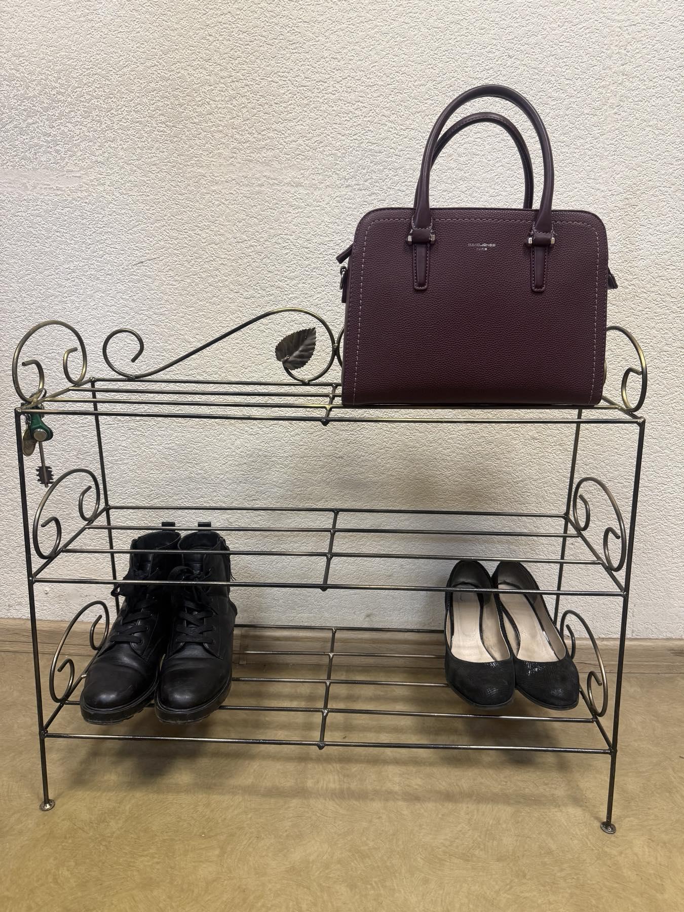 Подставка для обуви Athens кованая 3 яруса 62х60х28 см (4153407) - фото 1