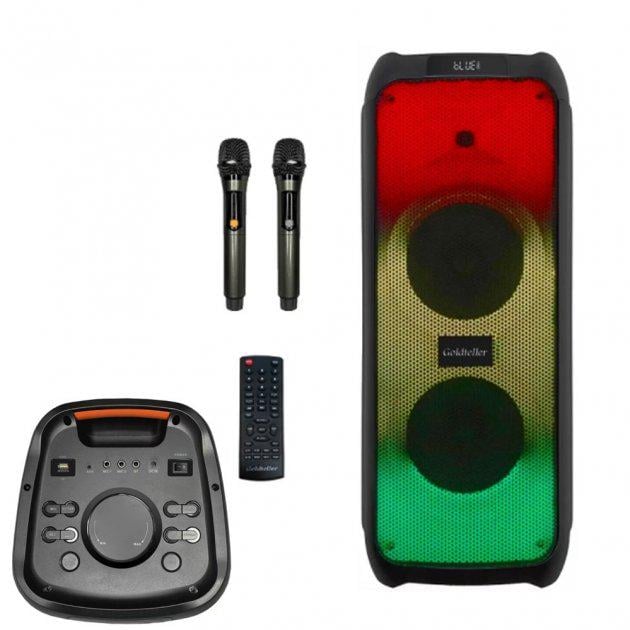 Акустическая система Goldteller GT-5080 2 микрофона 130W - фото 10