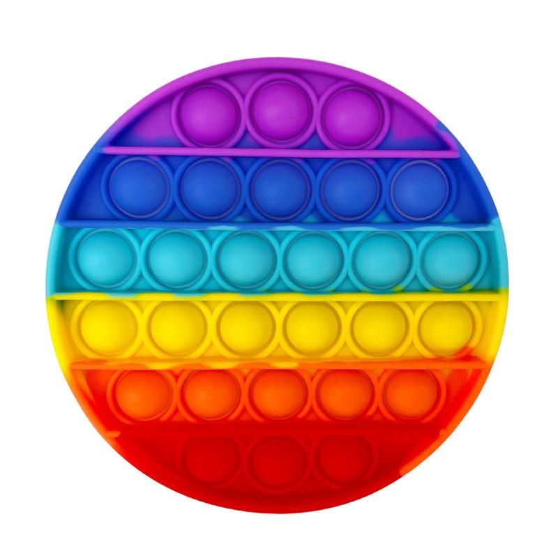 Игрушка-антистресс Pop It Круг Разноцветный (58528)