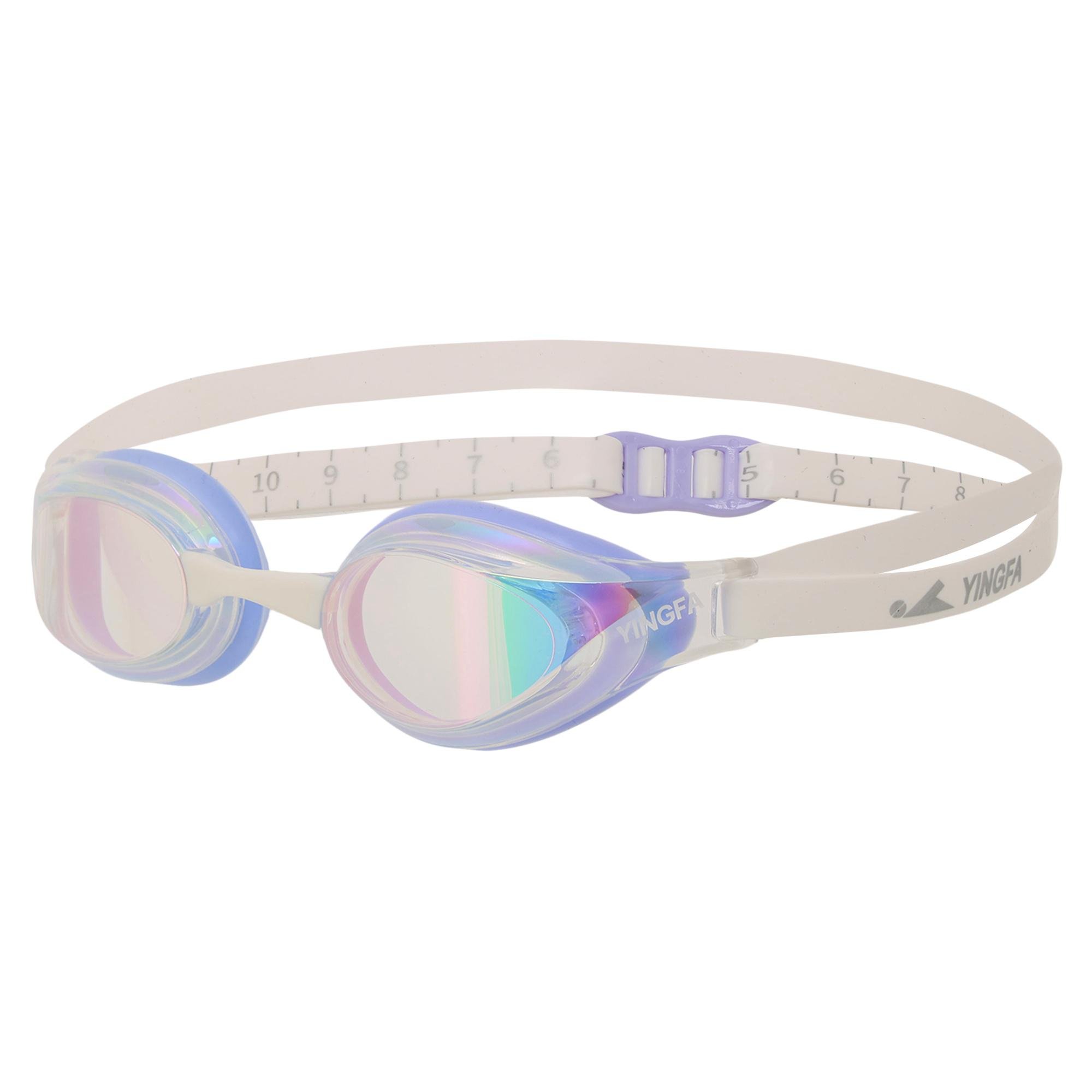 Очки для плавания взрослые YINGFA Y510AF-V линзы радужные Фиолетовый (Y510AF-V_Фиолетовый)