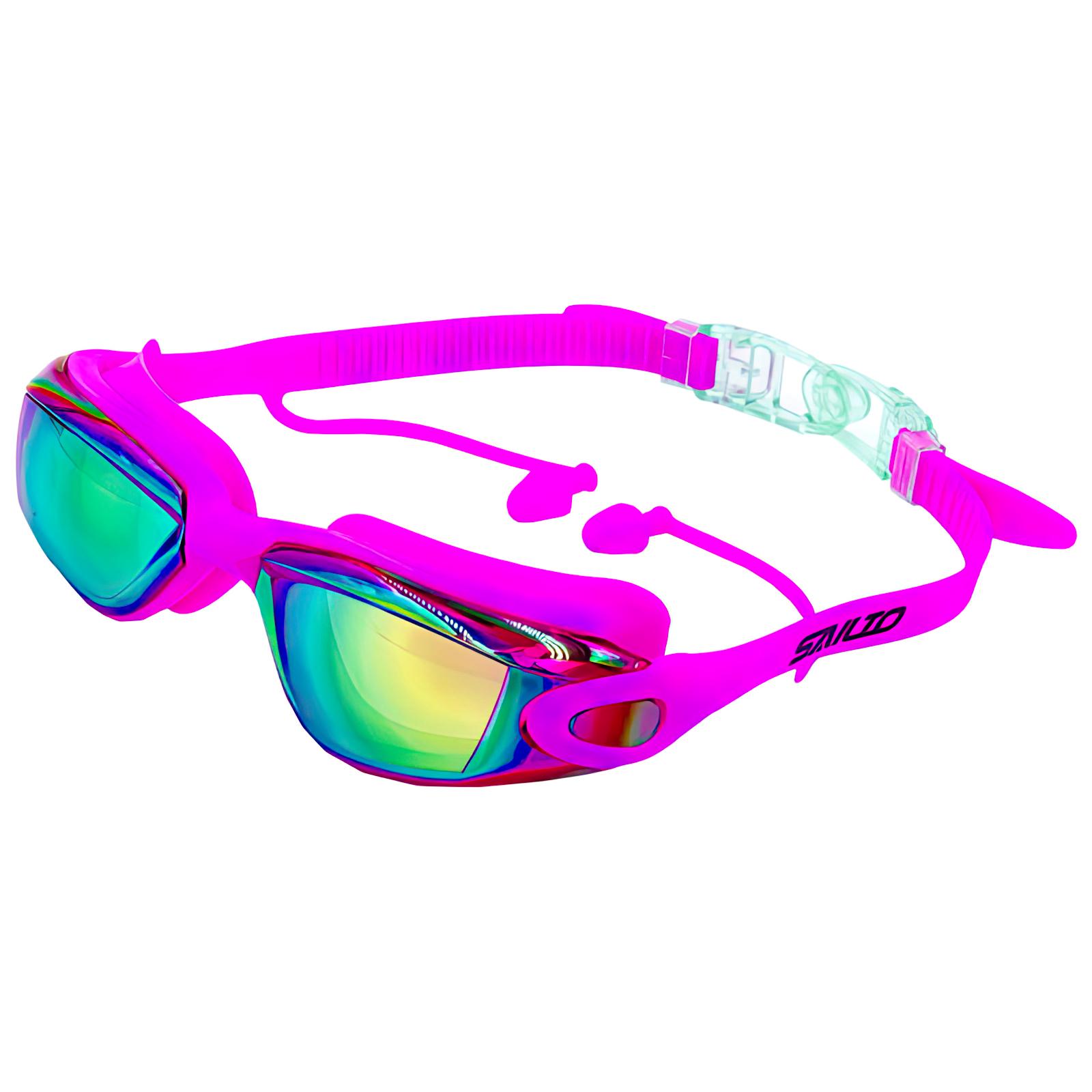 Очки для плавания с берушами SAILTO Розовый (KH39-A)
