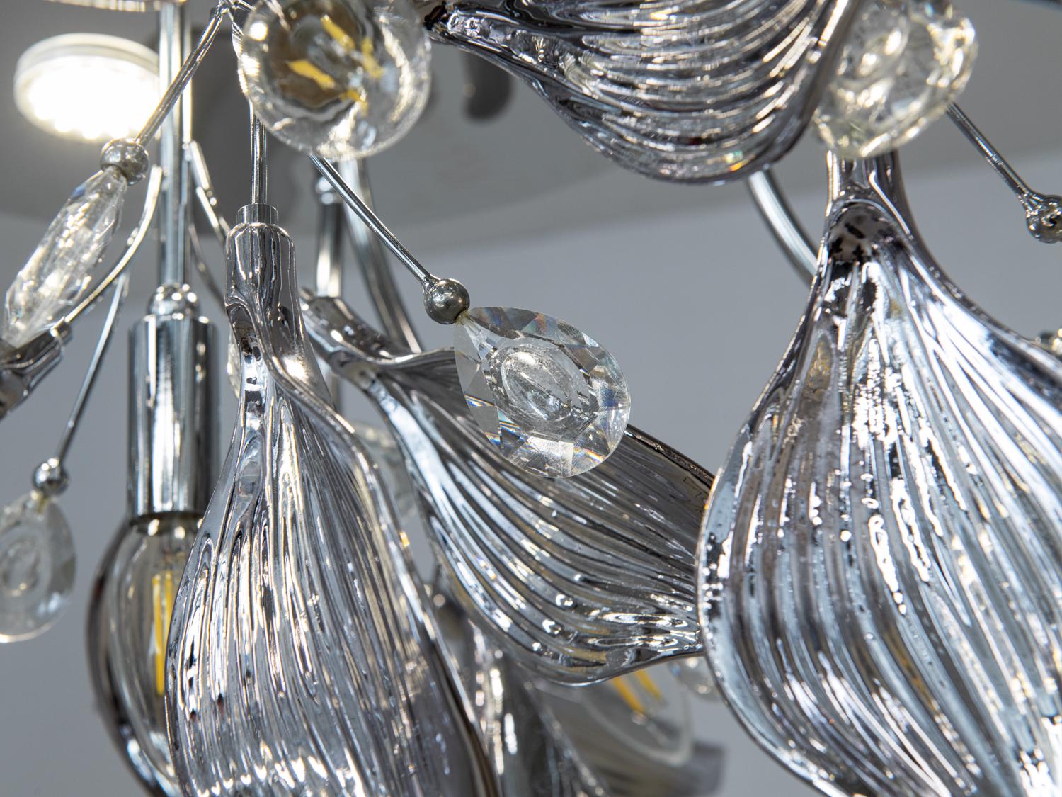 Люстра Loft на 10 ламп (7229-10/4c hr) - фото 4