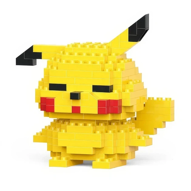 Конструктор-пазл детский 3D Bricks Pokemon Пикачу развивающий 7 см (1000-ZB-1629)