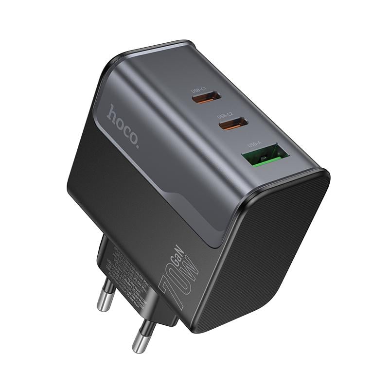 Зарядное устройство для телефона Hoco CS75A Star Speed PD70W 2C1A charger midnight black (24719)