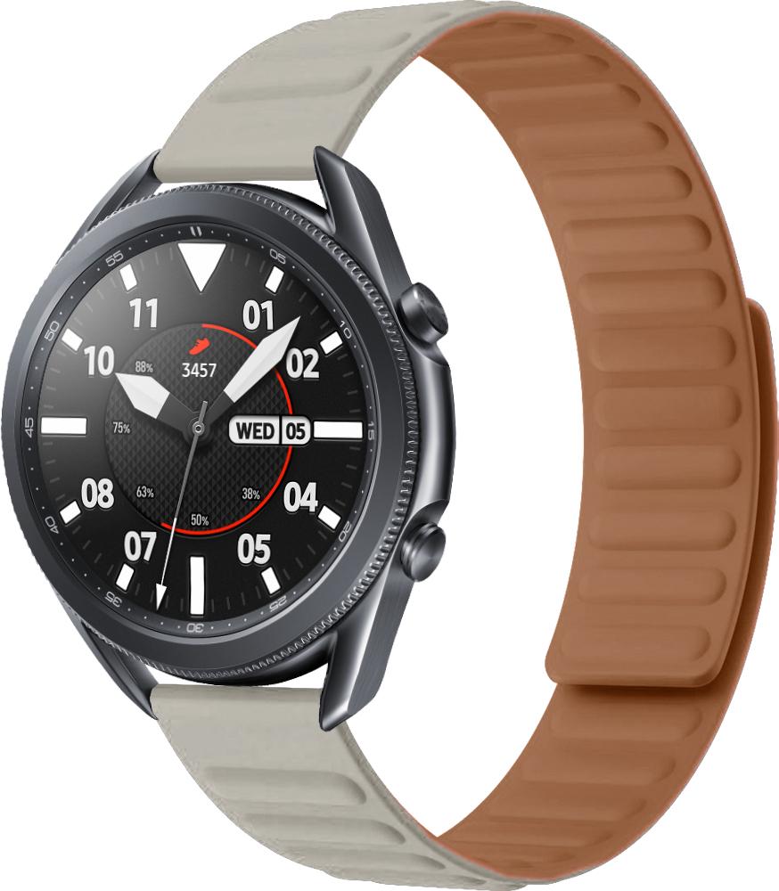 Ремешок Magneter для Galaxy Watch 3 45 мм Beige (26635-34)
