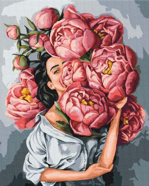 Картина по номерам Brushme Цветы В облаке пионов 40х50 см в термопакете (BS53067) Картина по номерам Brushme Цветы В облаке пионов 40х50 см в термопакете (BS53067)