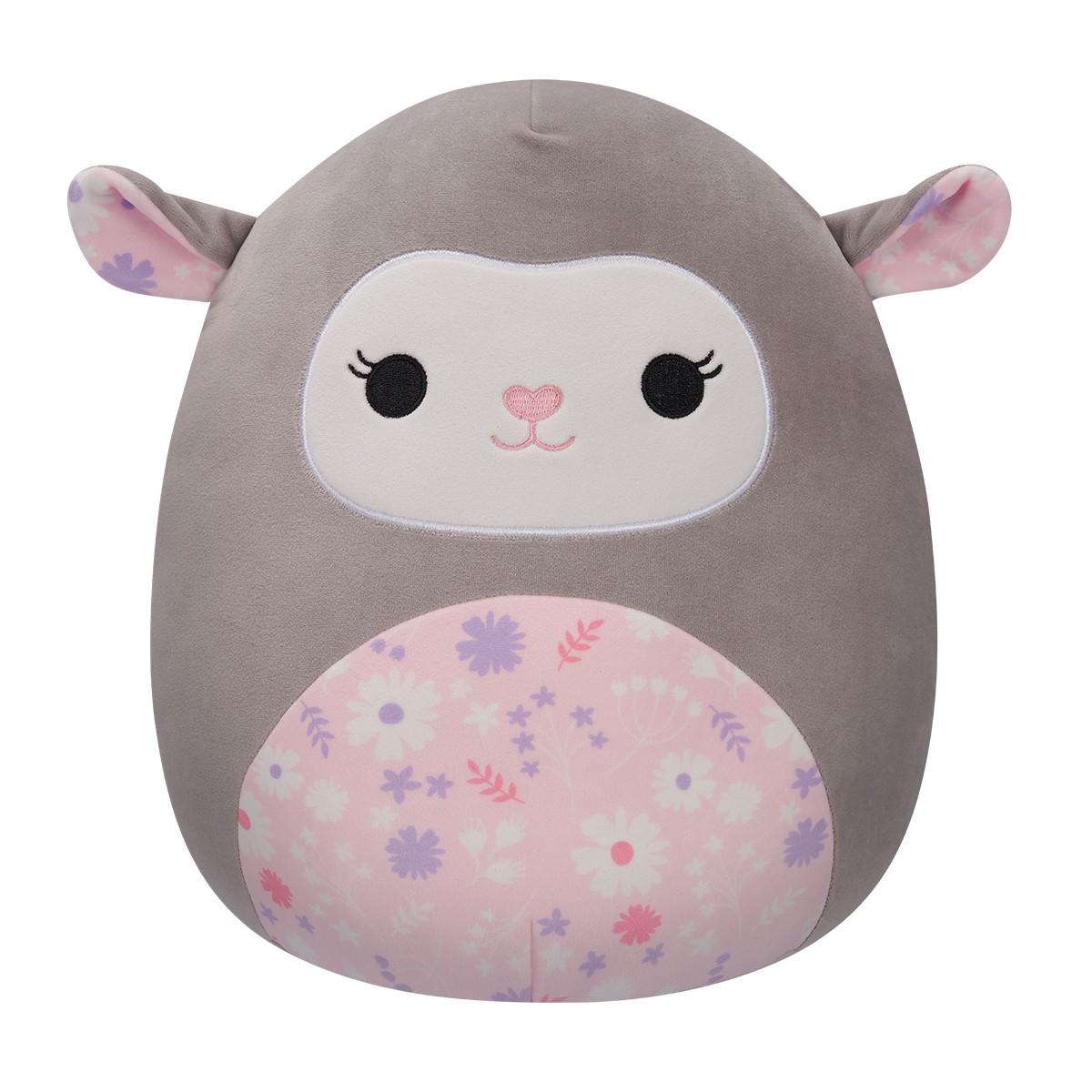 Игрушка мягкая SQUISHMALLOWS Ягненок 30 см Серый
