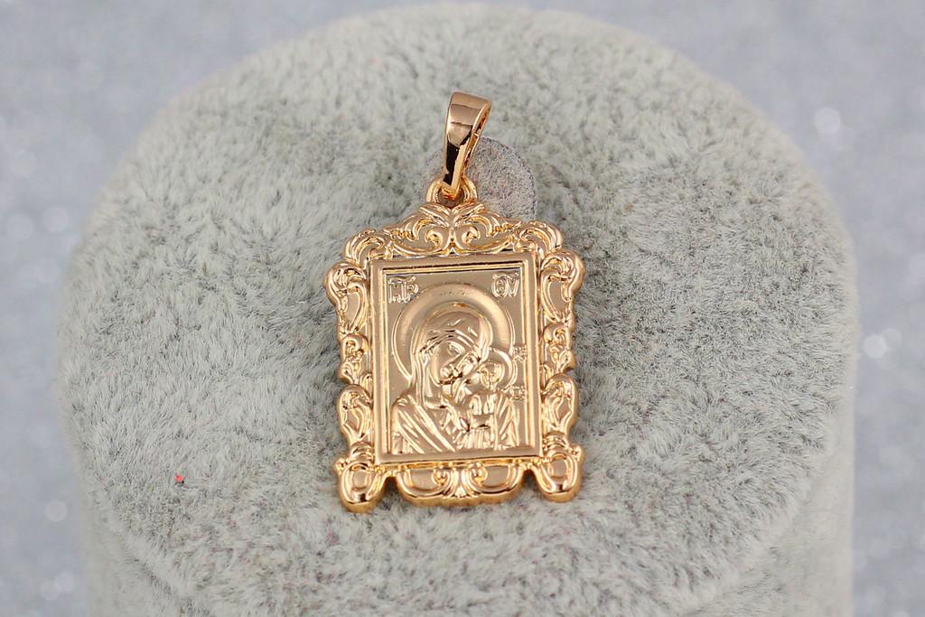 Ладанка Xuping Jewelry Мария сконила голову к младенцу 2х1,5 см Золотистый