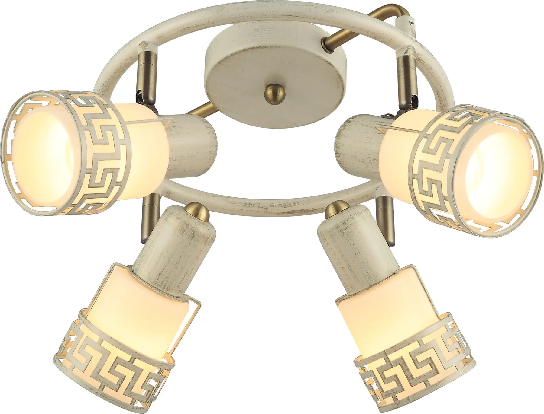 Люстра Altalusse INL-9330C-04 E14 4x40 Вт Antique Brass/Ivory (10886134)