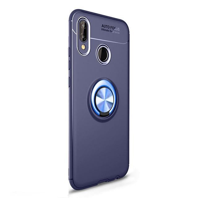 Чохол з кільцем Auto Focus для Huawei P Smart Plus Blue (07368-28)