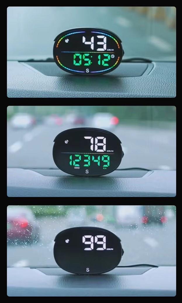 GPS-спидометр цифровой автомобильный HUD H3 - фото 5 GPS-спидометр цифровой автомобильный HUD H3 - фото 5
