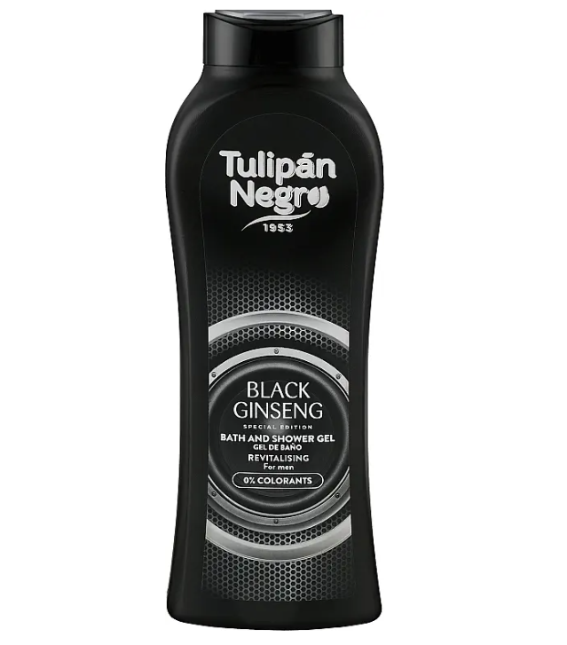 Гель для душа мужской Tulipan Negro For Man Black Ginseng Shower Gel 650 мл (2203243747)