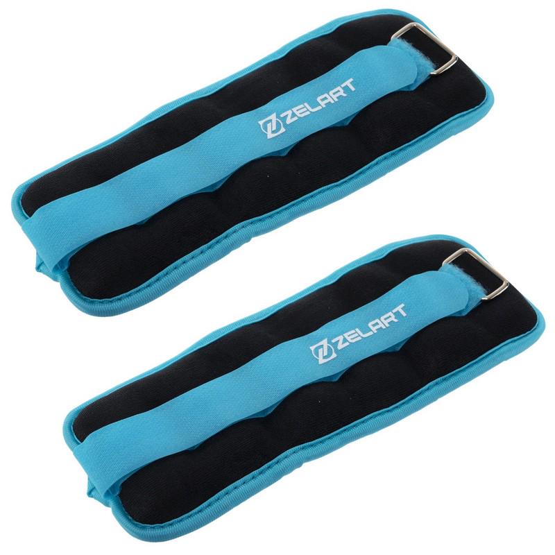 Обтяжувачі-манжети для рук та ніг Zelart Pro 2х0,5 кг Блакитний (FI-2502-1_Голубой) - фото 2