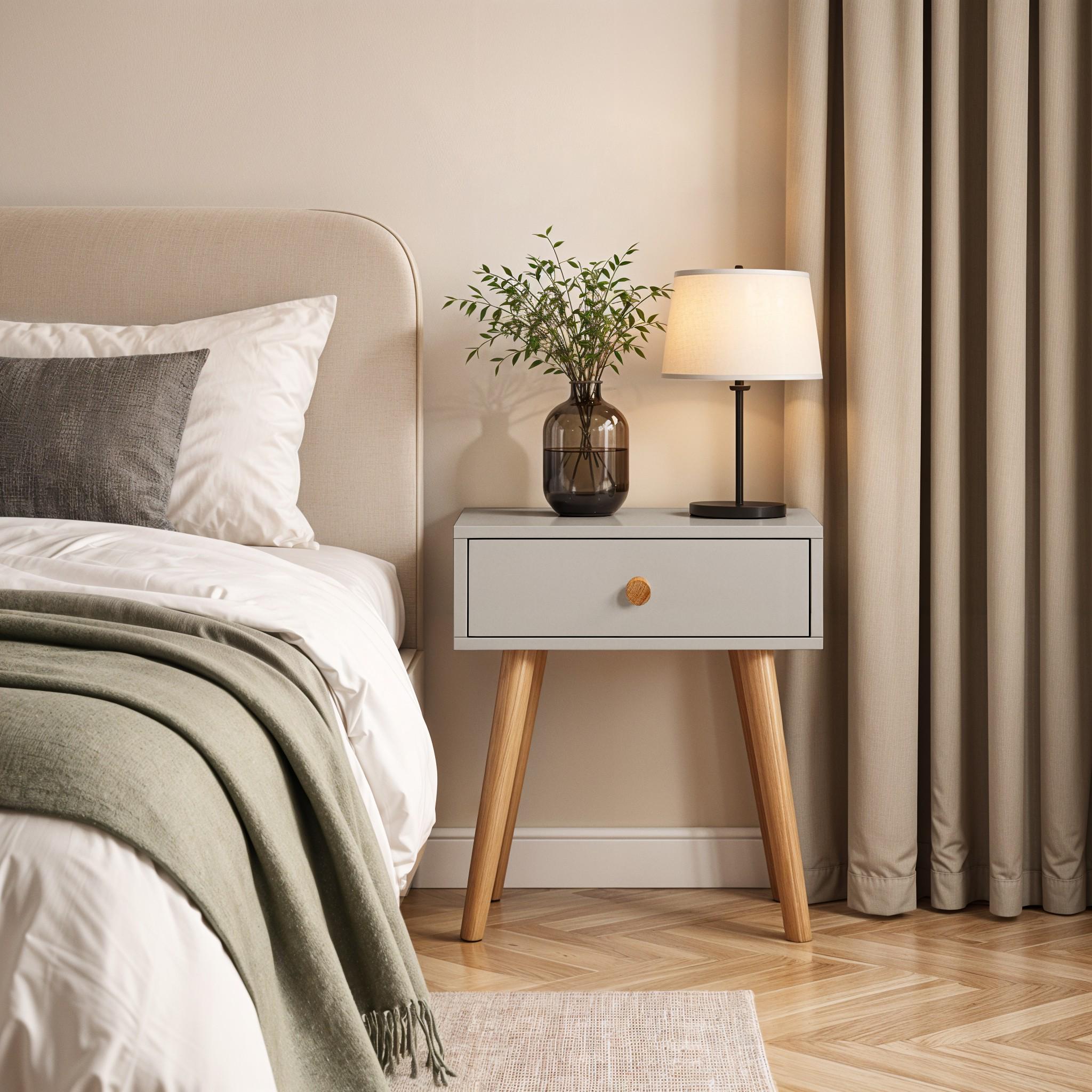 Прикроватная тумба на ножках Хьюге-4 450x330x510 мм Кашемир Прикроватная тумба на ножках Хьюге-4 450x330x510 мм Кашемир