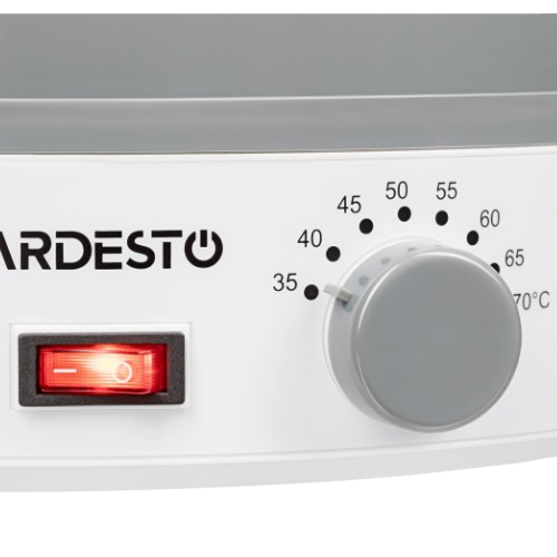 Сушарка для овочів і фруктів Ardesto FDB-5320 245W 5 піддонів 3 см d32 см (УТ000075858) - фото 5