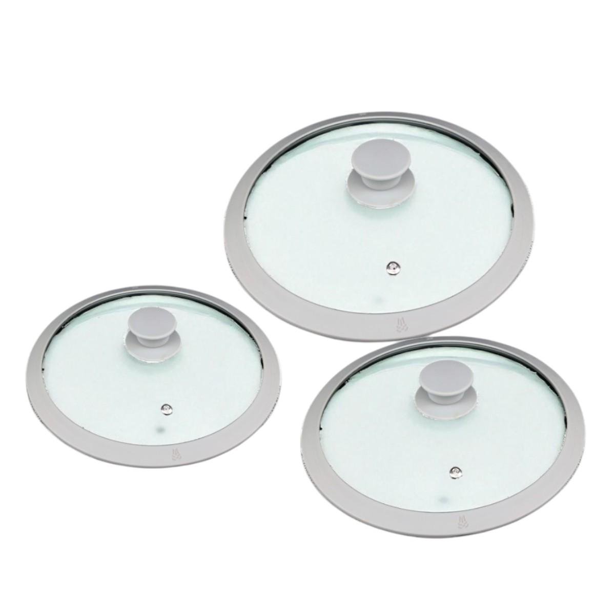 Набор крышек для посуды A-PLUS 3 шт. 24/26/28 см