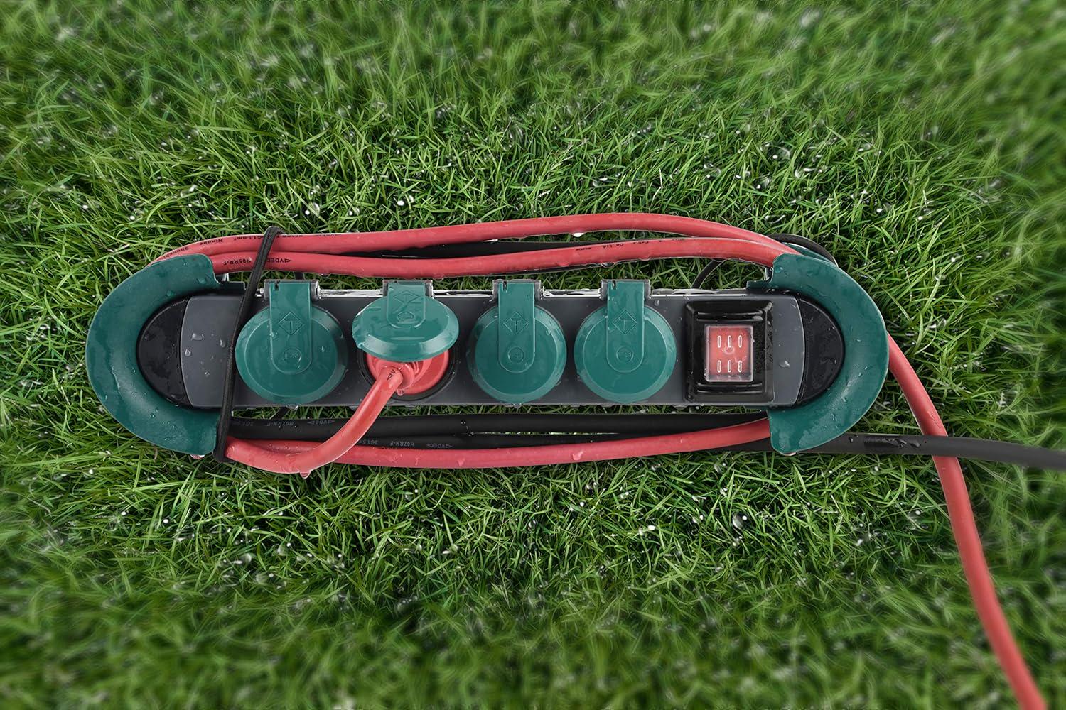 Удлинитель Electraline 4 розетки 10 м 3х1,5 мм² с кнопкой IP44 - фото 4