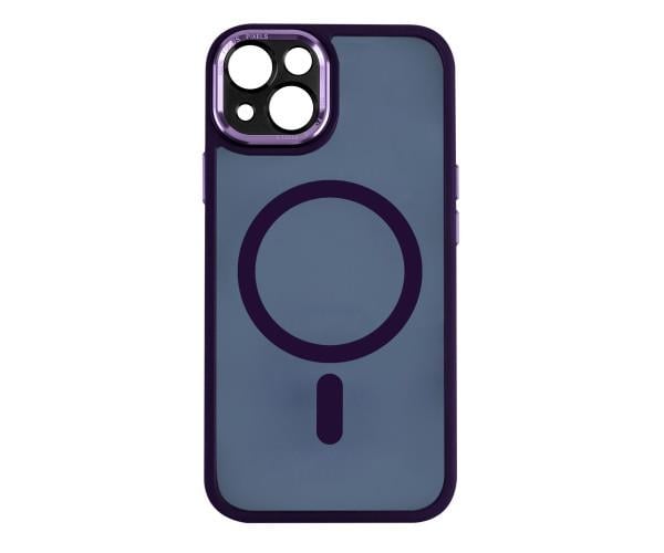 Чехол накладка TPU + PC + Metal Calais with MagSafe для iPhone 13 Deep Purple