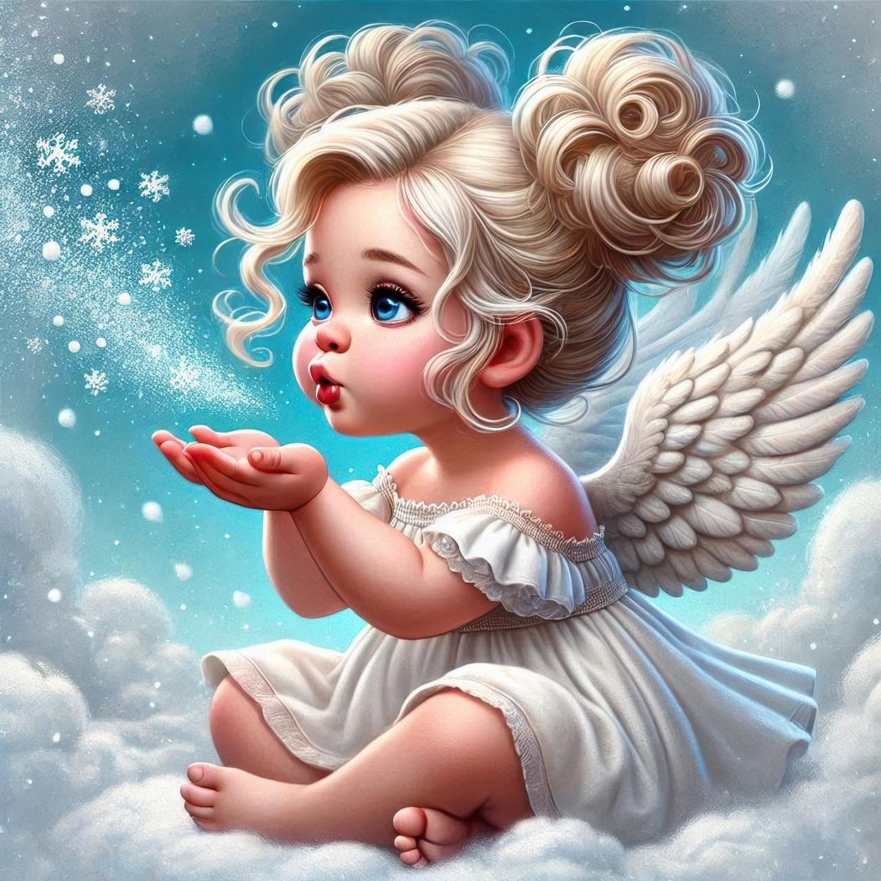 Алмазная мозаика Dream toys На облачке 20х20 см (S10312)