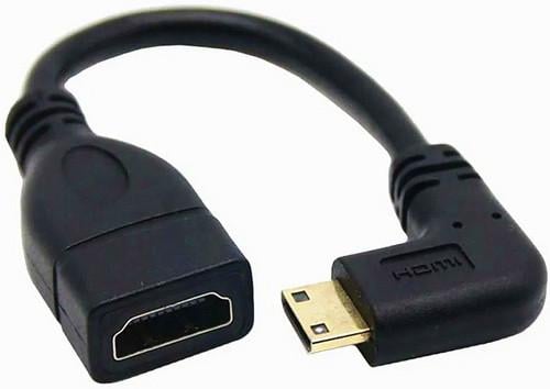 Кабель-переходник Mini HDMI-HDMI M/F 1080P 16 см Down/Right 2 шт. (A-48689-92) - фото 3 Кабель-переходник Mini HDMI-HDMI M/F 1080P 16 см Down/Right 2 шт. (A-48689-92) - фото 3