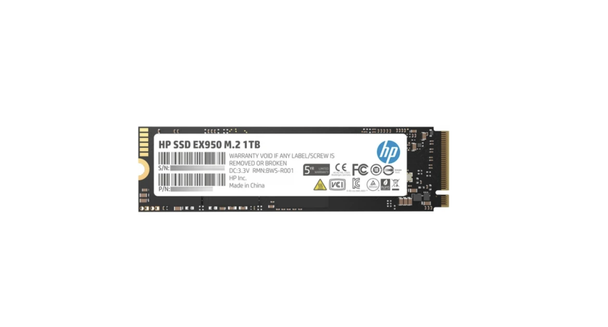 SSD-накопитель HP EX950 1Tb PCI-E 3,0x4 M.2 2280 3D TLC (5MS23AA)