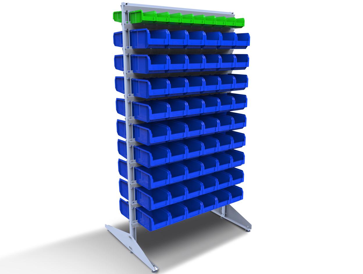 Стелаж для метизів двосторонній DS-18/2 700x1800x1000 мм (120024)