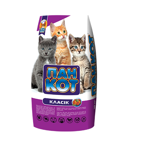 Сухий корм Пан Кіт Класік для кошенят 10 кг