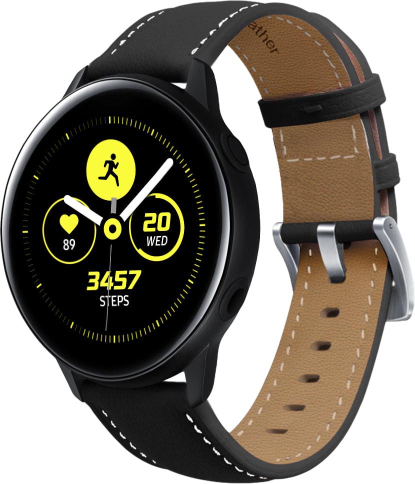 Ремешок кожаный Folsa для Galaxy Watch Active Black (31520-2B)