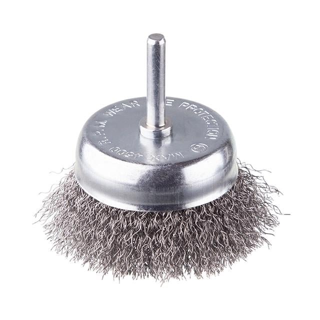 Щітка чашкова Intertool 75 мм для дриля 1/4" кручений дріт (BT-9075)