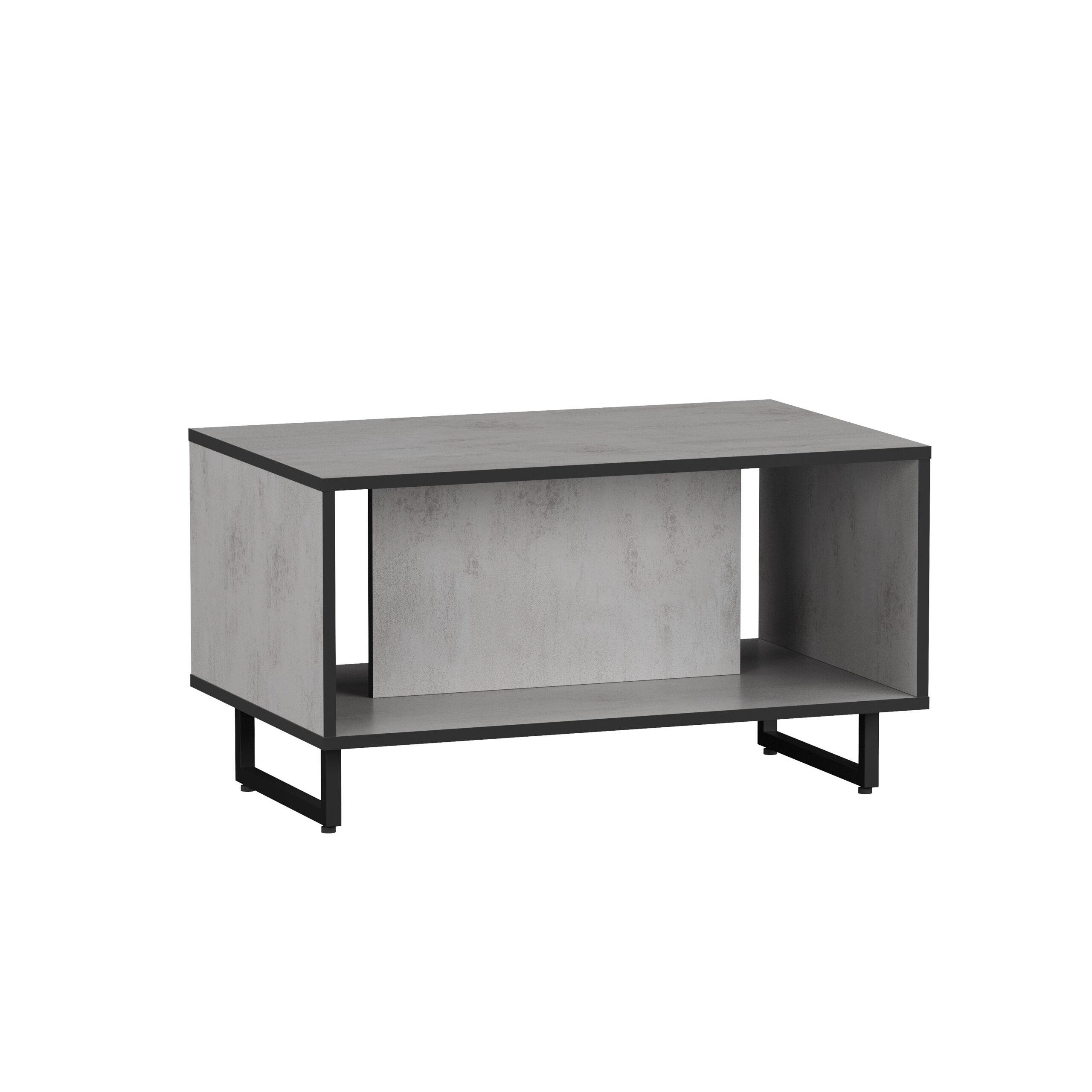 Стіл журнальний Nikoshop F-14 800x500x450 мм Бетон тефра