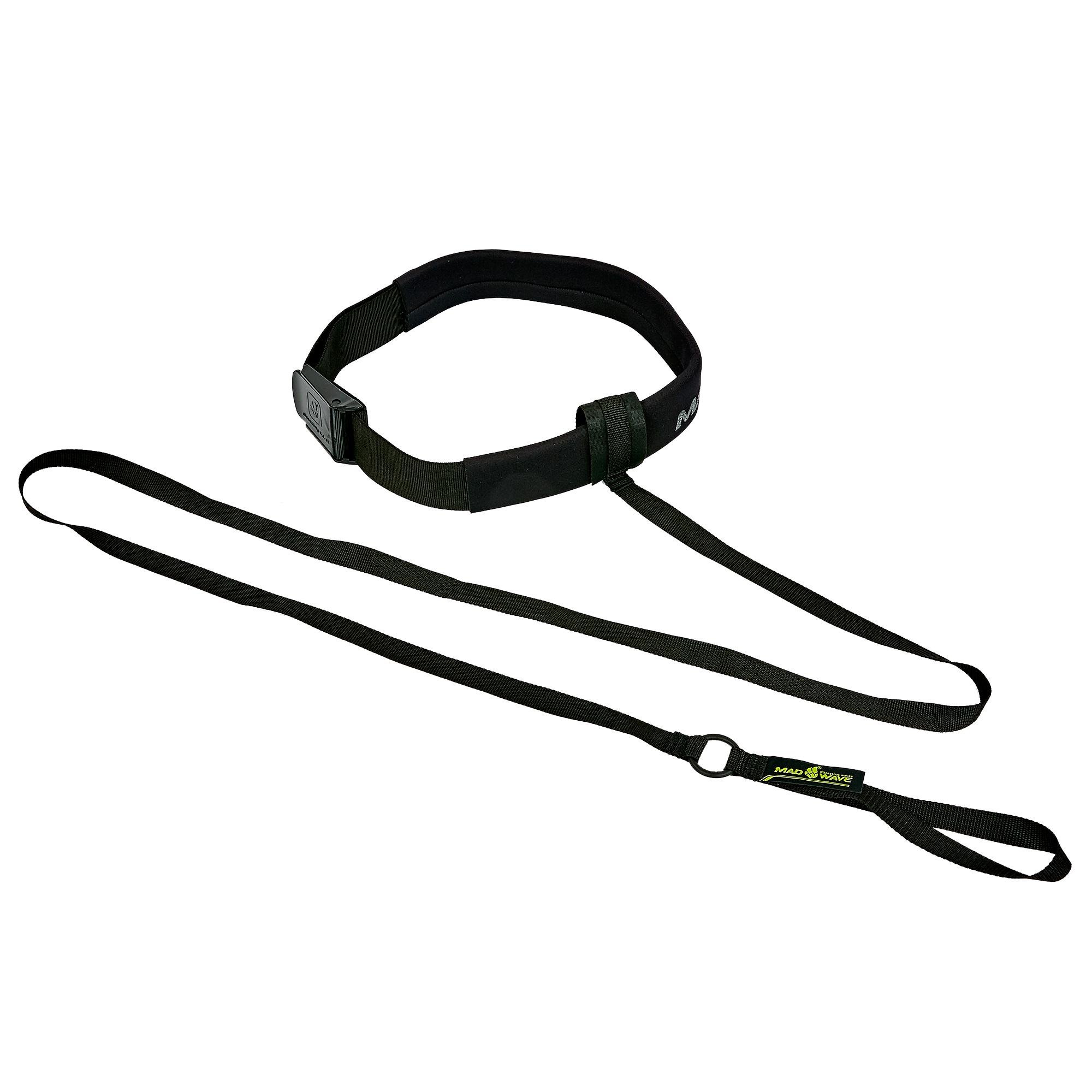 Пояс с тросом MadWave BELT TRAINER M077105 2 м Черный (M077105)