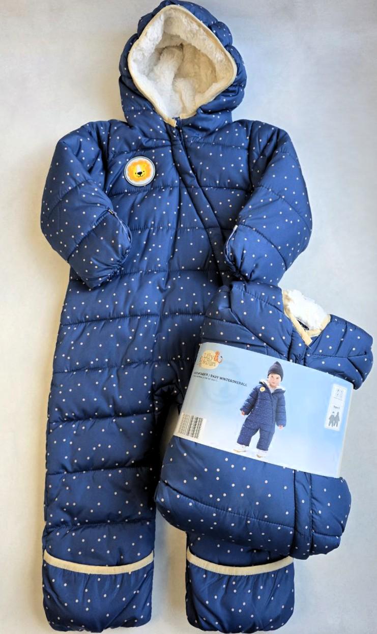 Комбінезон для хлопчиків зимовий Lily&Dan на хутрі 74-80 см (480576) - фото 2