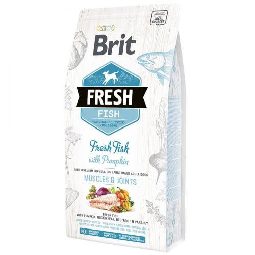 Корм для дорослих собак великих порід сухий Brit Fresh Fish & Pumpkin Large свіжа риба з гарбузом 2,5 кг (170994)